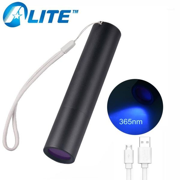 

flashlights torches tmwt 3w built-in 18650 battery usb uv laser pointer. powerful ultraviolet light 365nm with filter aluminum torch1