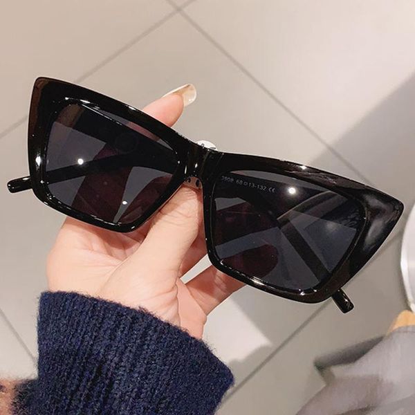 

vintage cat eye sunglasses women 2021 ladies new leopard sun glasses female uv400 glasses, White;black