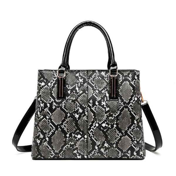 

women bags 2pcs handbag+wallet fashion casual large capacity serpentine single should simple versatile temperament h1