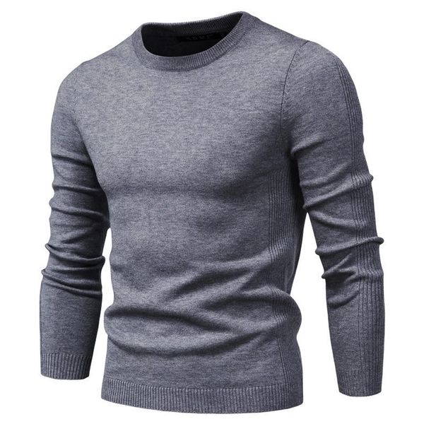 

4xl men 2020 autumn new casual solid thick wool cotton sweater pullovers men outfit fashion slim fit o-neck pullover sweater men, White;black