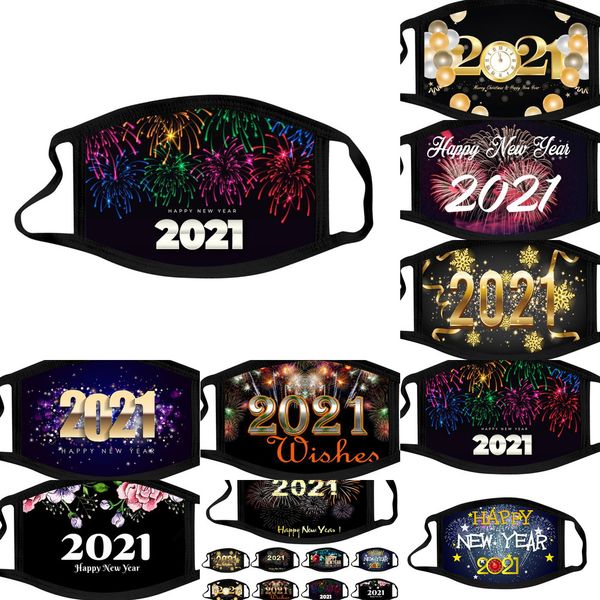 

uomxiu factory price designer face mask happy cotton washable black mouth masks boys girls 2021 new year dustproof haze facemas 7 n