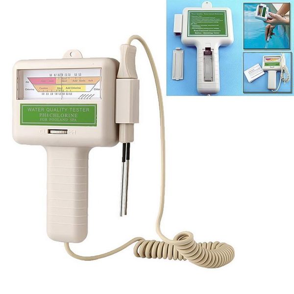 

pc-101 chlorine water ph value white tester swimming pool water ph quality accuratly test monitor instruments1