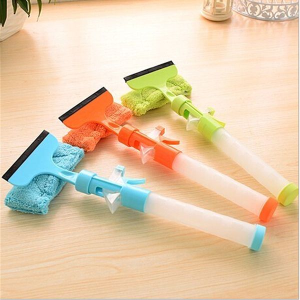 

window glass cleaner with water spray, double-sided scraping glass cleaner