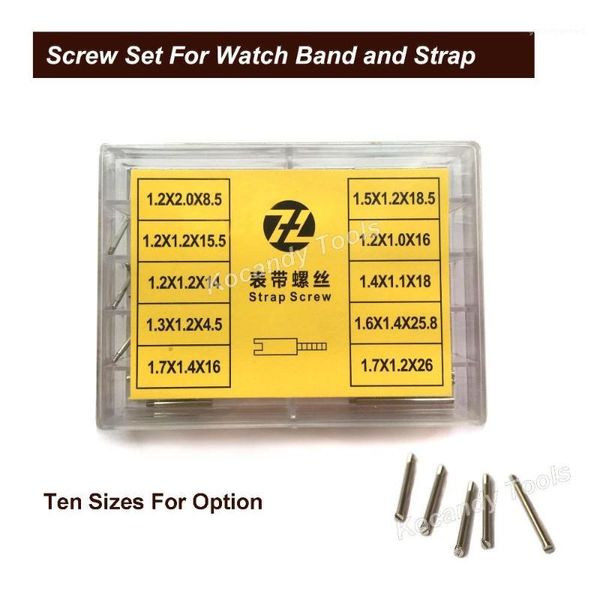 

screw tube rod for metal watch band 50pcs 10 sizes stainless steel repair tools watch parts 8.5mm - 26mm