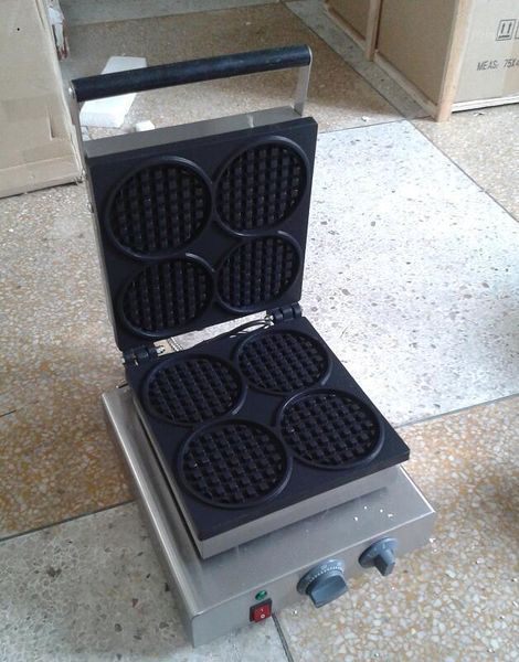 

110v 220v-240v electric 4 pcs round cake waffle maker, waffle machine1