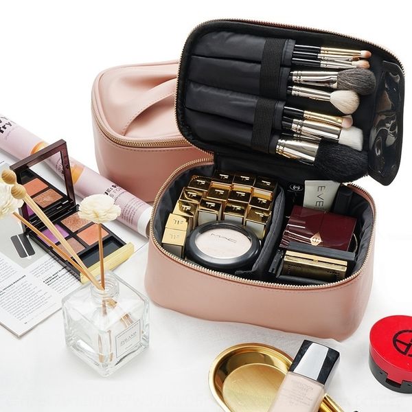 

sbn3m new cute bag portable hand travel cosmetic girl cosmetic large capacity pu bag storage box oem d96yp