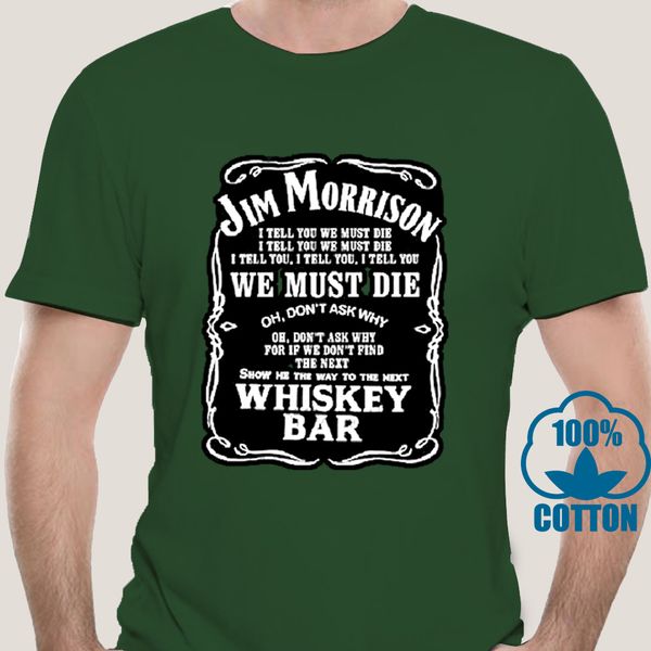 

0659d jim morrison whiskey bar new shirt black white t shirt mens casual short sleeve t shirts sport hooded sweatshirt hoodie
