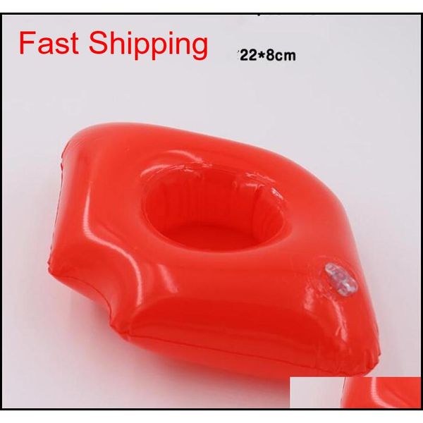 

inflatable drink cup holder colorful cup mat donut flamingo watermelon lemon shaped pvc swimming pool floating mat f qylpqr bde_luck