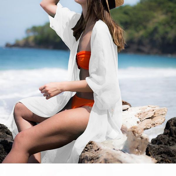 

chiffon beach cover up beach dress plus size swimwear kaftan bikini cover up bathing suit cover ups tunics, White;black