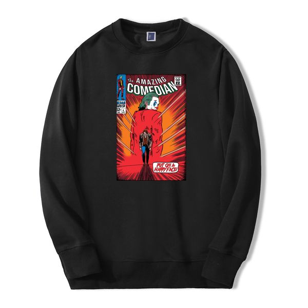

joker joker мужчины joaquin толстовка толстовки 2020 весна осень повседневная the amazing комик streetwear hip hop fashoin пуловер, Black
