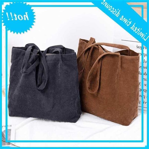 

fashion women corduroy shoulder bag dead pure handle cups satchel messenger handbag