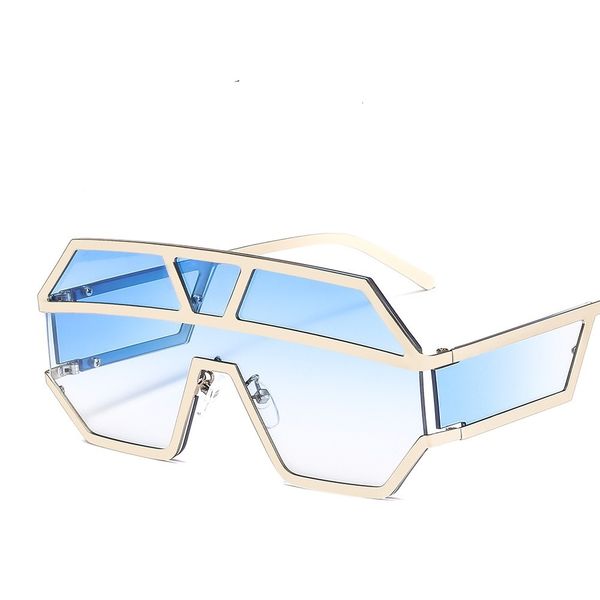 

2021 new oversized sunglass men shades for women brand designer fashion hiphop party eyewear cool catwalk sun glasses 1639ot i7eo, White;black