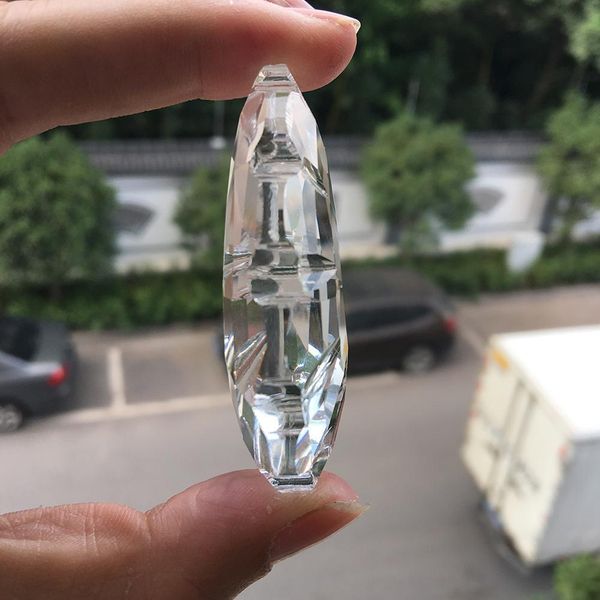 

hangig suncatcher 63 mm crystal glass carved pine cone crystal lamp prism wedding pendant chandelier on the crystal ornaments h bbylfh