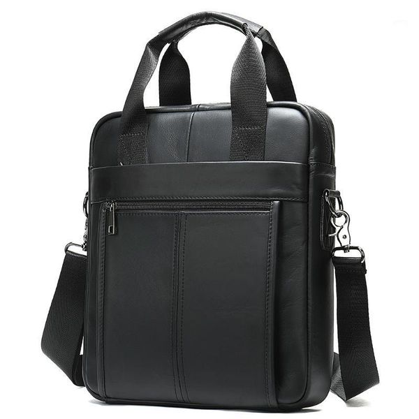 

mva new business genuine leather in-document 13' lapbriefcases handbag simple men vertical one-shoulder messenger bags1