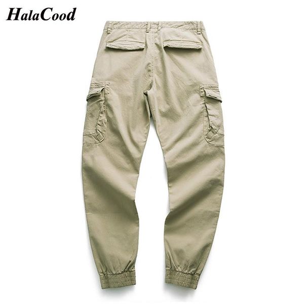 

halacood brand fashion male 2021 autumn winter new jogger pants men trousers casual comfortable tracksuits plus size gym pants, Black