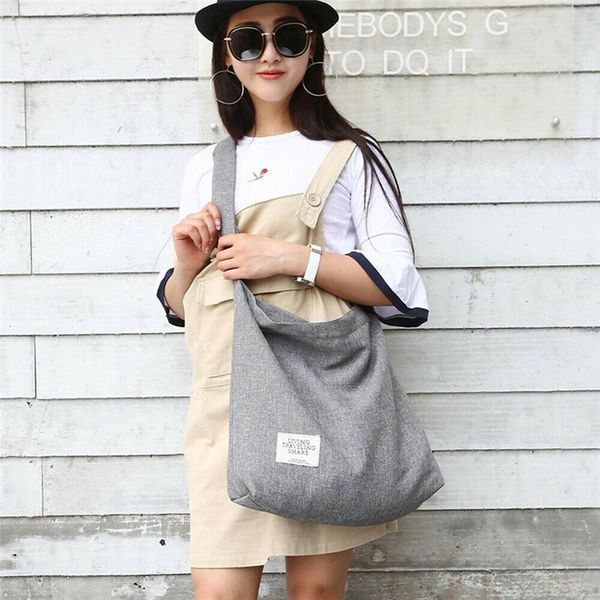 

womens large canvas handbag shoulder bag tote ladies purse travel messenger gift