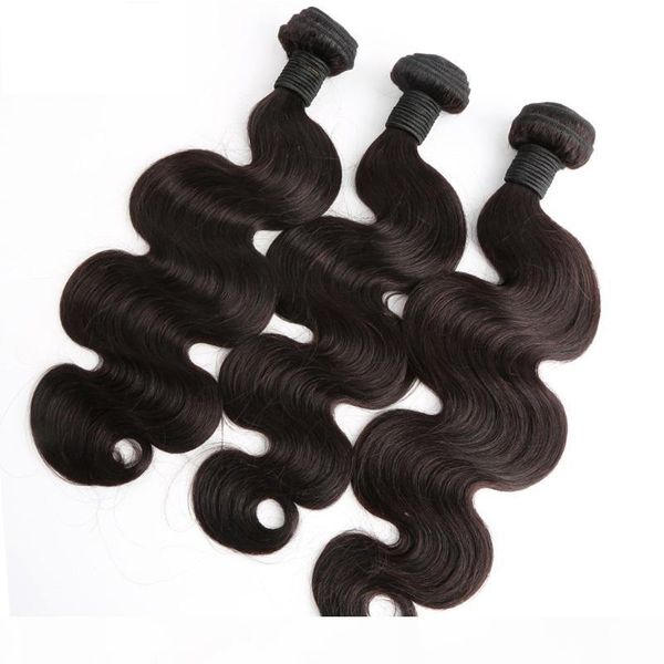 

2pcs lot amazing 7a 100% brazilian hair 10"-28" human hair extension dyeable natural color body wave hair weave bundles greatremy, Black