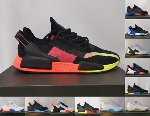 

new nmd r1 v2 men women running shoes runner triple black solar red thunder oreo og vintage white mens trainer breathable sports sneakers