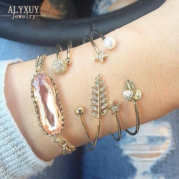 

3шт / набор rhinestone листьев star set новая мода модные ювелирные изделия подарок для женщин b3545, Black