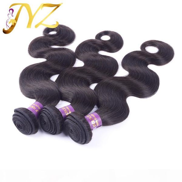 

unprocessed brazilian body wave virgin hair human hair weave mixed 8-30 inch natural color malaysian peruvian human hair extensions, Black