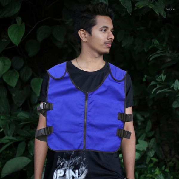 

1 pc cooling sport vest comfortable cooling clothing for men1, Gray;blue