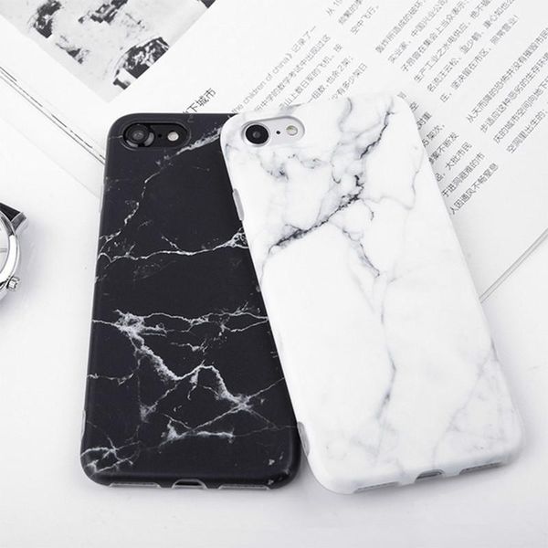 

imd marble stone gel case for apple iphone 7 6s 6 8 plus 5 5s se x 10 xr xs max cases black white soft squishy phone case