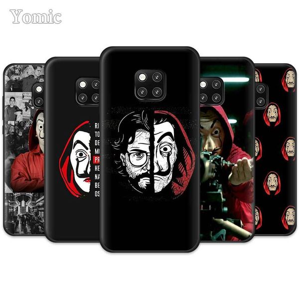 

черный силиконовый мобильный телефон для huawei honor 9x pro 9с 20 9s play 9a 8x 8s y6 y7 y6p y9 ла каса-де папела мягкая крышка случая