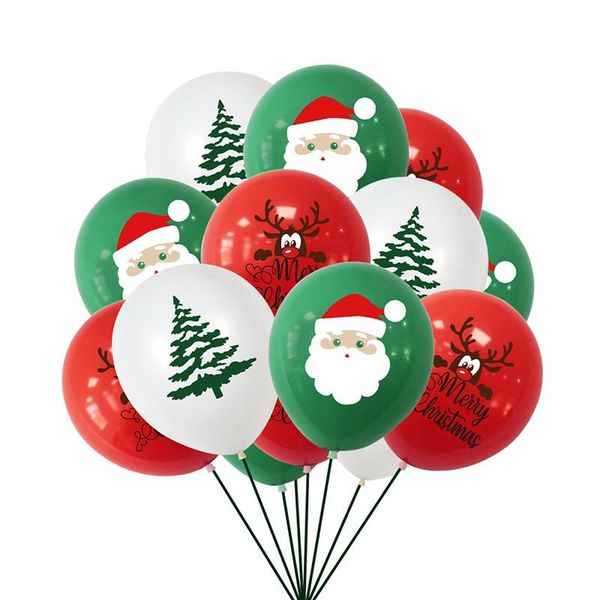 

21 шт. / установить счастливого рождества баллон гирлянда санта-клаус рождественские рождественские украшения для дома navidad новый год 202