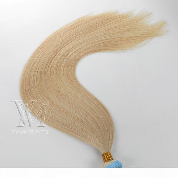 

россии vmae светлый естественный цвет 12 до 26 дюймов 100g straight double drawn virgin remy человеческих волос ленты в, Black