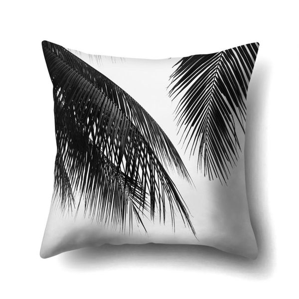 

подушка 4545 черный и белый листья подушки наволочки полиэстер pillowcase home decor наволочки kd 0146 кпт yxlcvq loveshop01