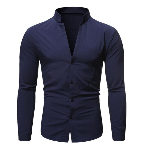 

men casual shirts male slim shirts men's new style simple fashion pure long sleeve shirt fashion comfortable blouse 2020, White;black