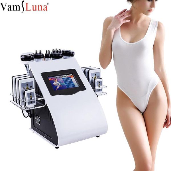 

new 6 in 1 vacuum laser radio frequency rf removal fat body 40k cavi lipo slimming ultrasonic liposuction cavitation machine