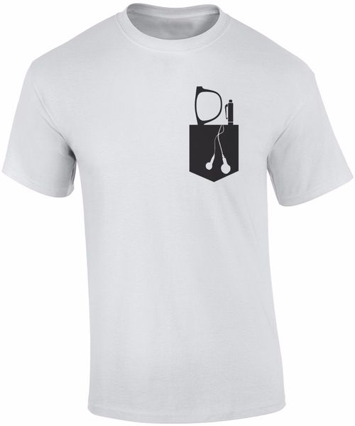 

fashion casual t shirt summer casual glasses, pen, and earbuds in pocket t shirt 80s t shirts sport hooded sweatshirt hoodie