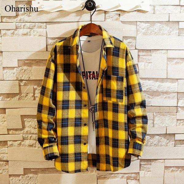 

men's casual shirts spring shirt arrival fashion plaid long sleeve male business cotton office -5xl, White;black
