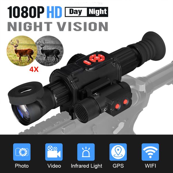 EagleEye HD 4x dia noite NVG Visão Night Monocular com iluminador infra-vermelho IR850 para CL27-0030