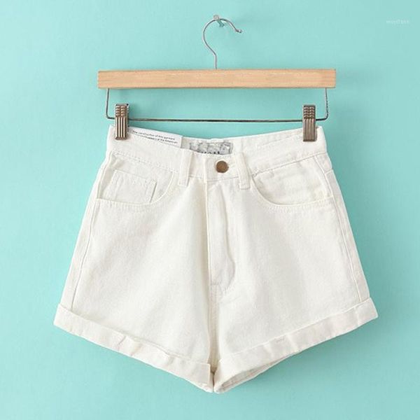 

high waist summer women denim short vintage jeans blue shorts for ladies spring 2019 streetwear casual female clothes plus size1, White;black