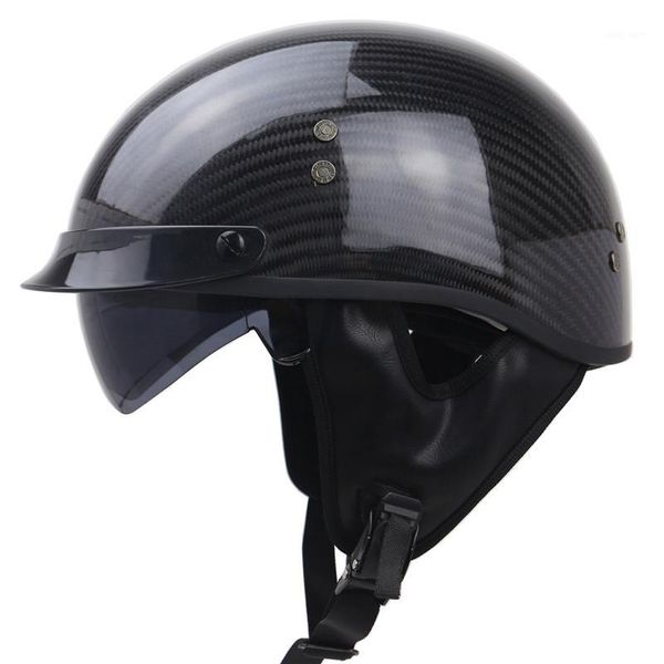 

zombies racing helmet dot approved light weight helmet carbon fiber helf face1
