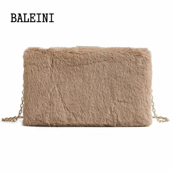

baleini 2020 small flap shoulder bags women messenger gold chain cross hand bag vintage clutch winter satchel woolen crossbody