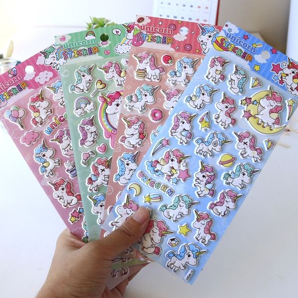 

2020 stationery unicorn foam 3d diary scrapbooks decorative pvc paper stickers