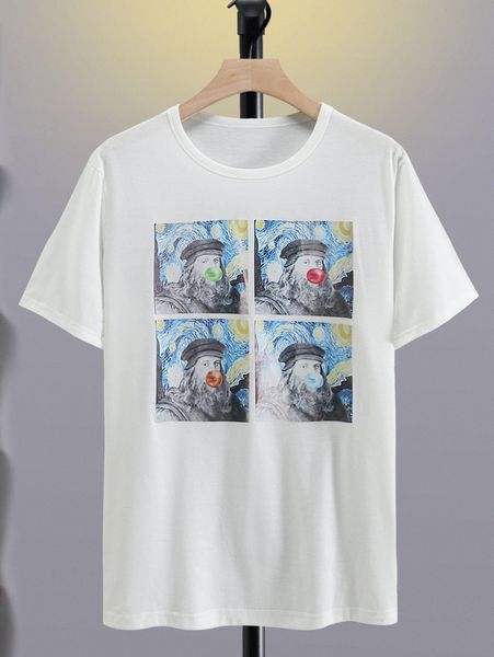 

men figure graphic tee x2ax#, White;black