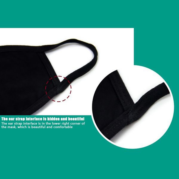 

party cartoon 20213d christmas black mask dustproof washable reusable cloth face shield foggy haze mascarilla