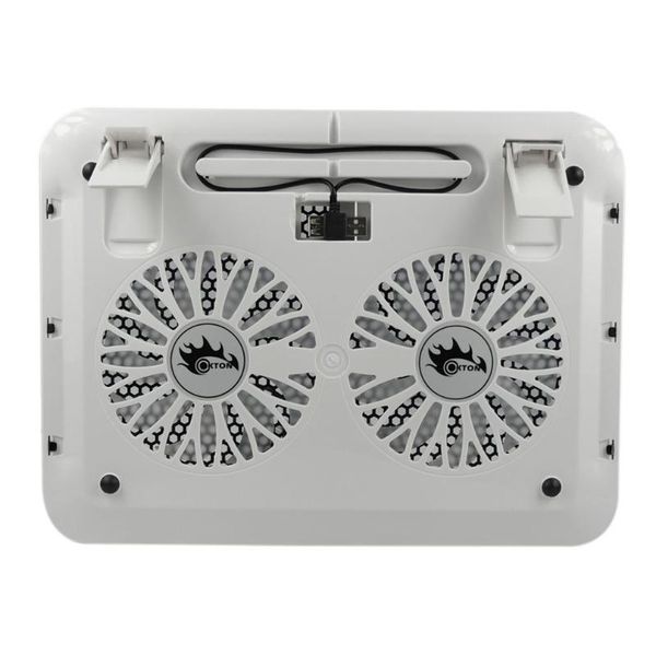 

blue led dual fans usb port cooling stand pad cooler for lapnotebook