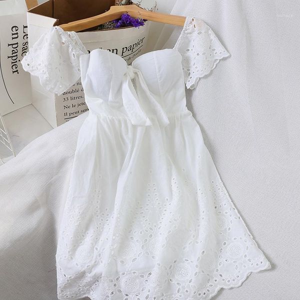 

shoulder cotton back short sleeve solid color dress small dress1, Black;gray