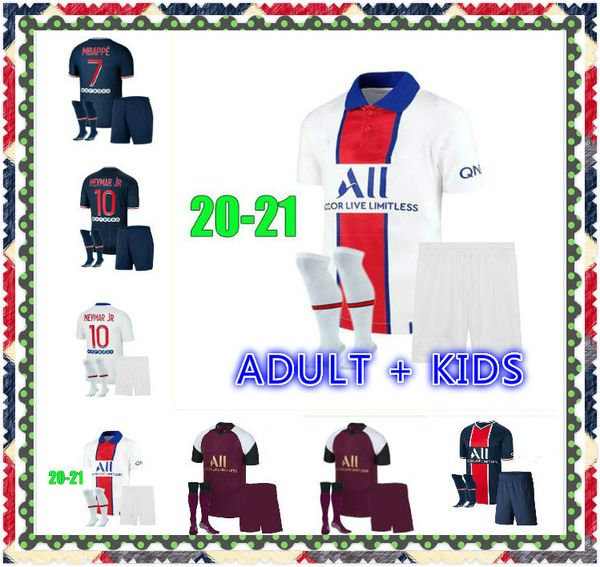 

maillots de football kits 20 21 soccer jersey 2020 2021 mbappe icardi shirt jr men kids sets uniform maillot de foot hommes enfants, Black