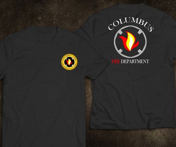 

new columbus ohio fire department division of fire fighter rare new funny print brand sport hooded sweatshirt hoodie men t shirt
