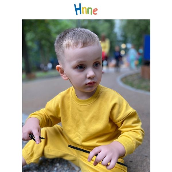 

hnne autumn winter childrens basic sweatshirts solid boys girls warm pullovers kids 3-14 years 220115, Black