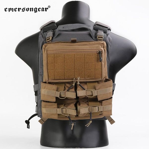 

hunting jackets emersongear cb color lightweight banger back panel loop & hoop molle system for tactical 420 vest cs game, Camo;black
