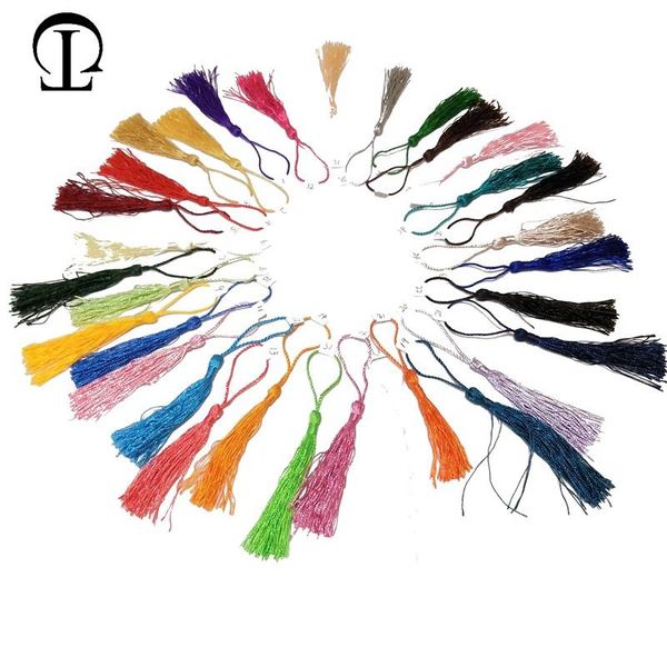 

100pcs lot 32 colors tassel silk fringe pompom trim decorative tassels for sewing curtains garments home decoration accessories h bbykqz