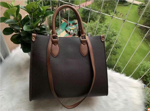 

new arrived onthego shopping bags composite tote bag shoulder bags canvas woman's handbags cowhide commuter bag tote bag #52445617