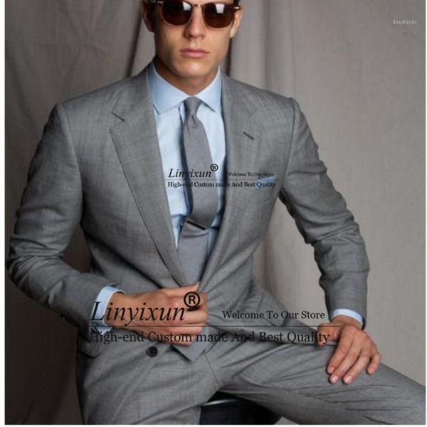 

new two pieces two buttons gray men's wedding suits shawl lapel wedding suits for men groom suits( jacket+pants)1, White;black